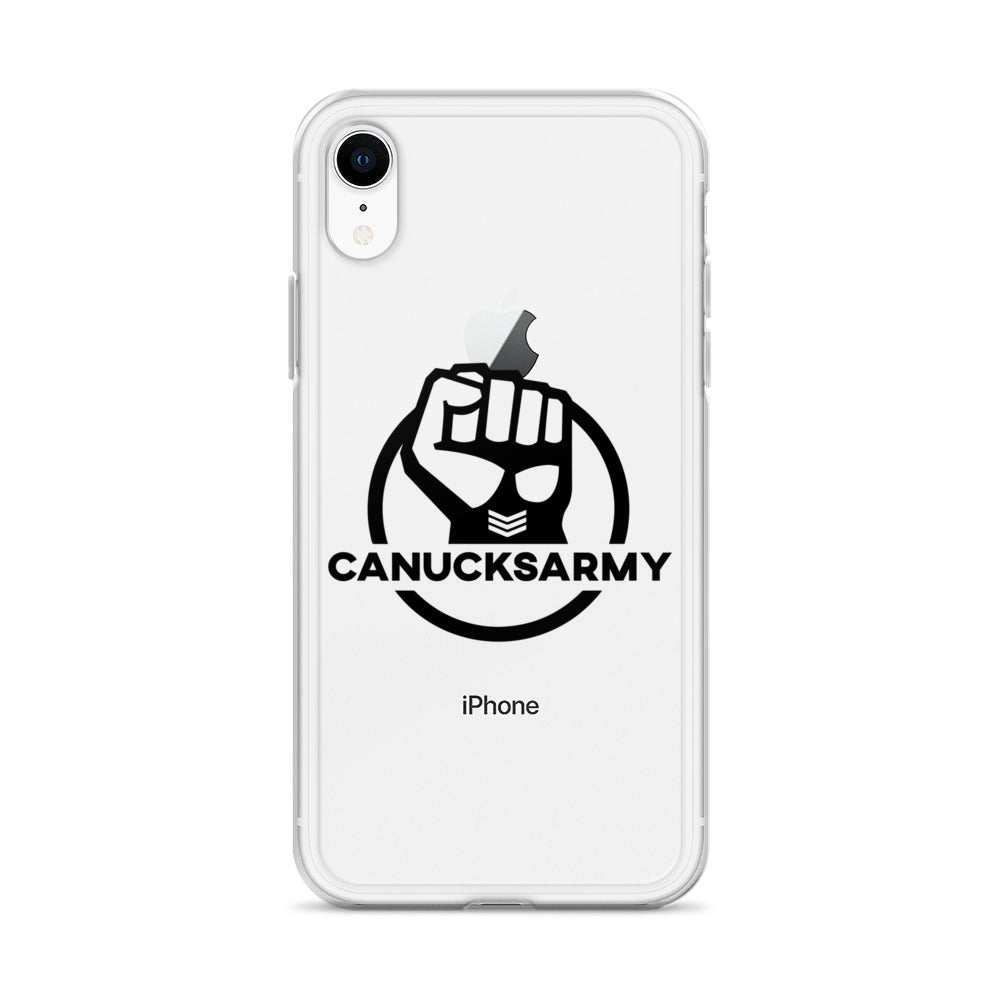 Canucksarmy - Clear Case for iPhone® Black Logo