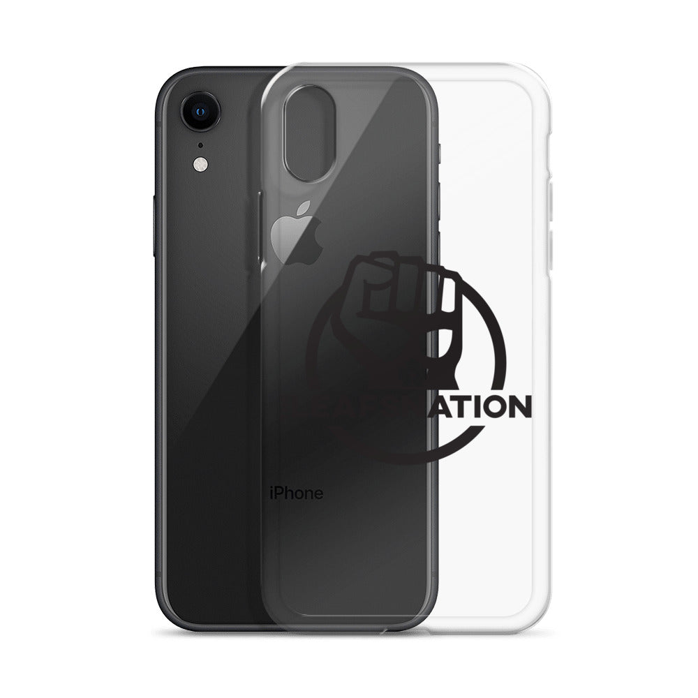 Leafsnation - Clear Case for iPhone® Black Logo