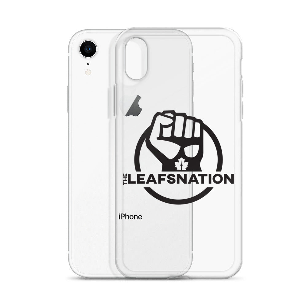 Leafsnation - Clear Case for iPhone® Black Logo