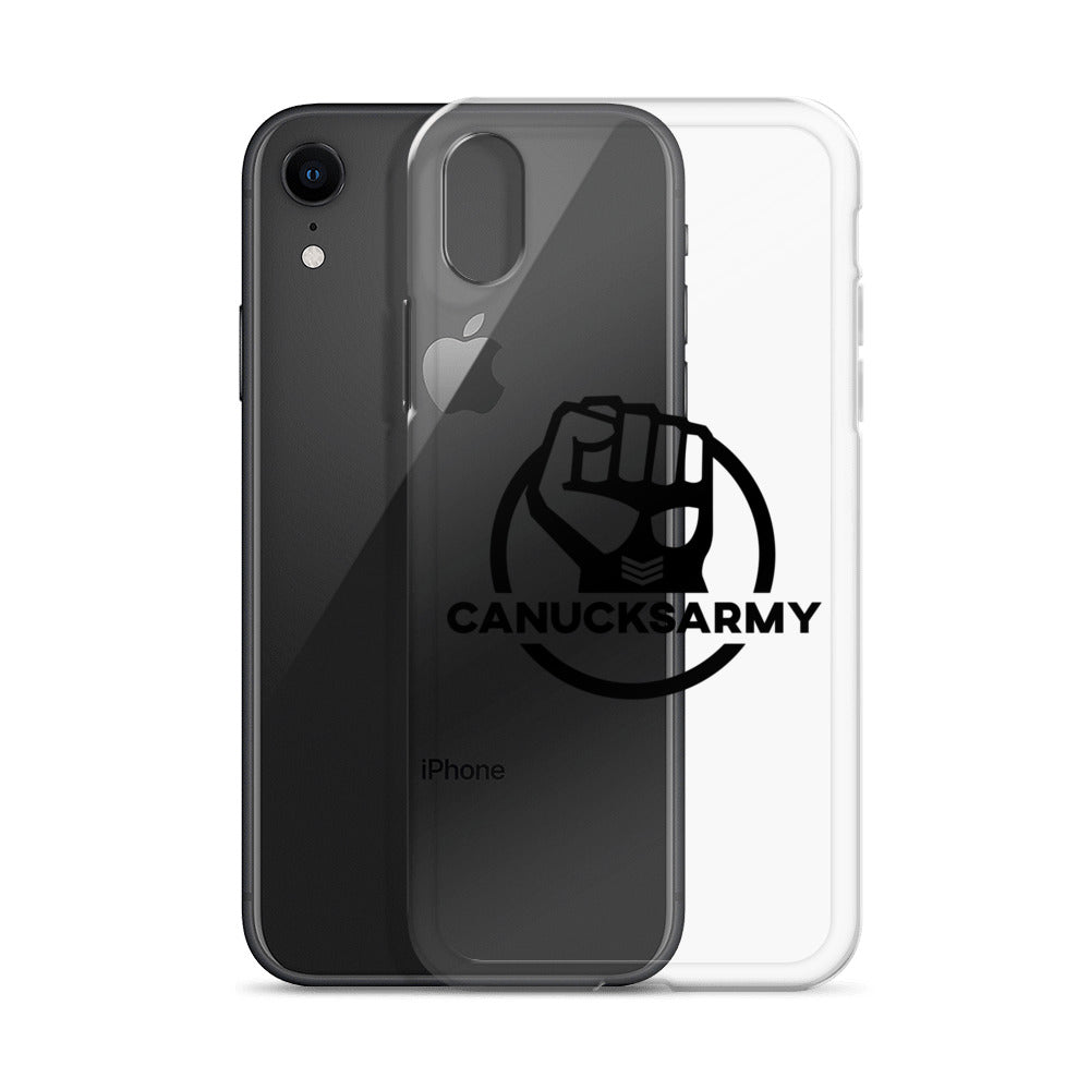 Canucksarmy - Clear Case for iPhone® Black Logo