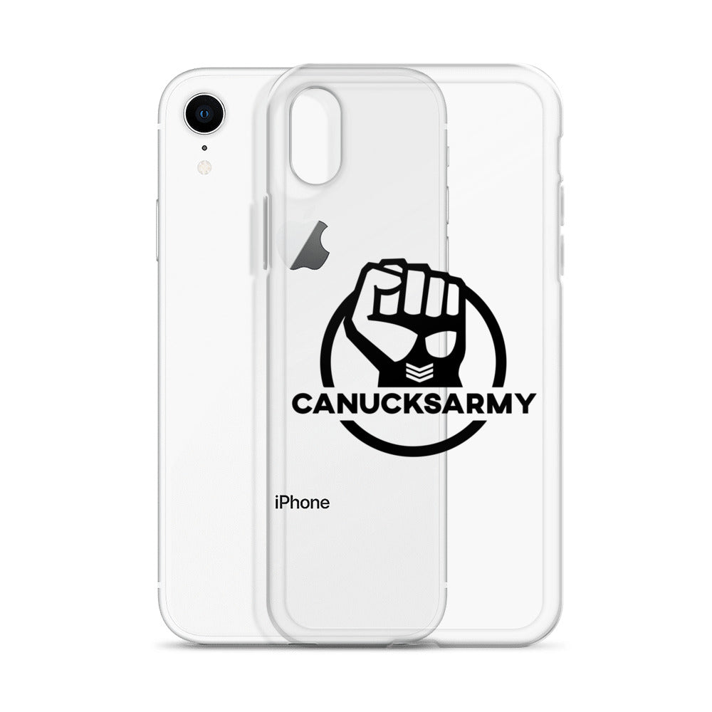 Canucksarmy - Clear Case for iPhone® Black Logo