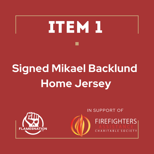 Item 1: Signed Mikael Backlund Home Jersey