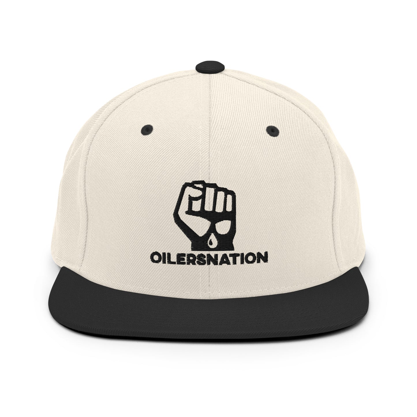 THE CLASSICS - Oilersnation White Snapback Hat