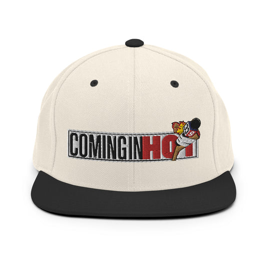COMING IN HOT - Full Logo Snapback Hat