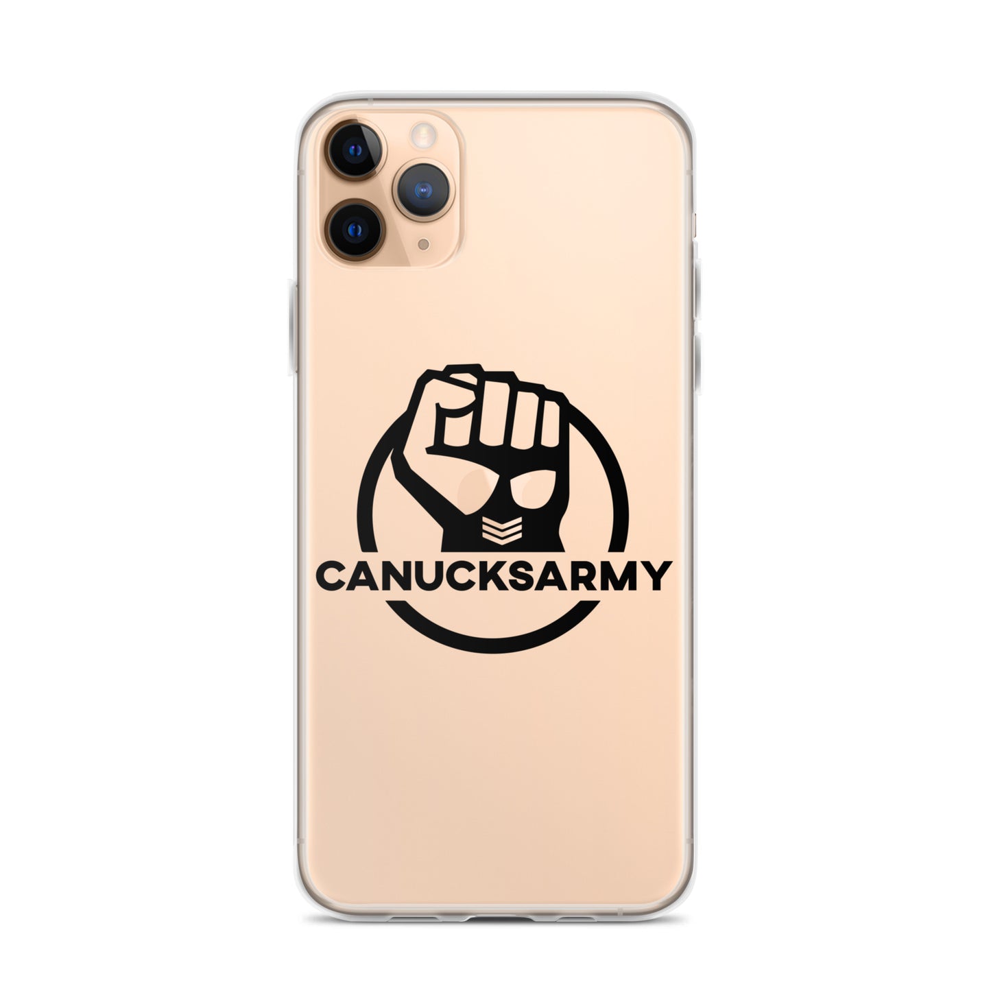 Canucksarmy - Clear Case for iPhone® Black Logo