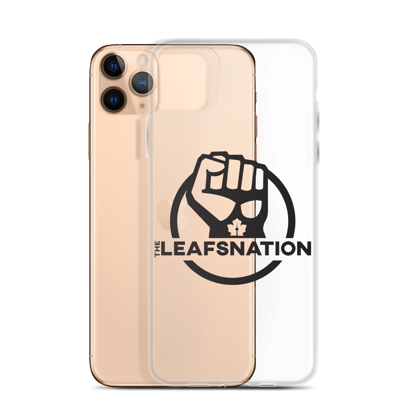 Leafsnation - Clear Case for iPhone® Black Logo