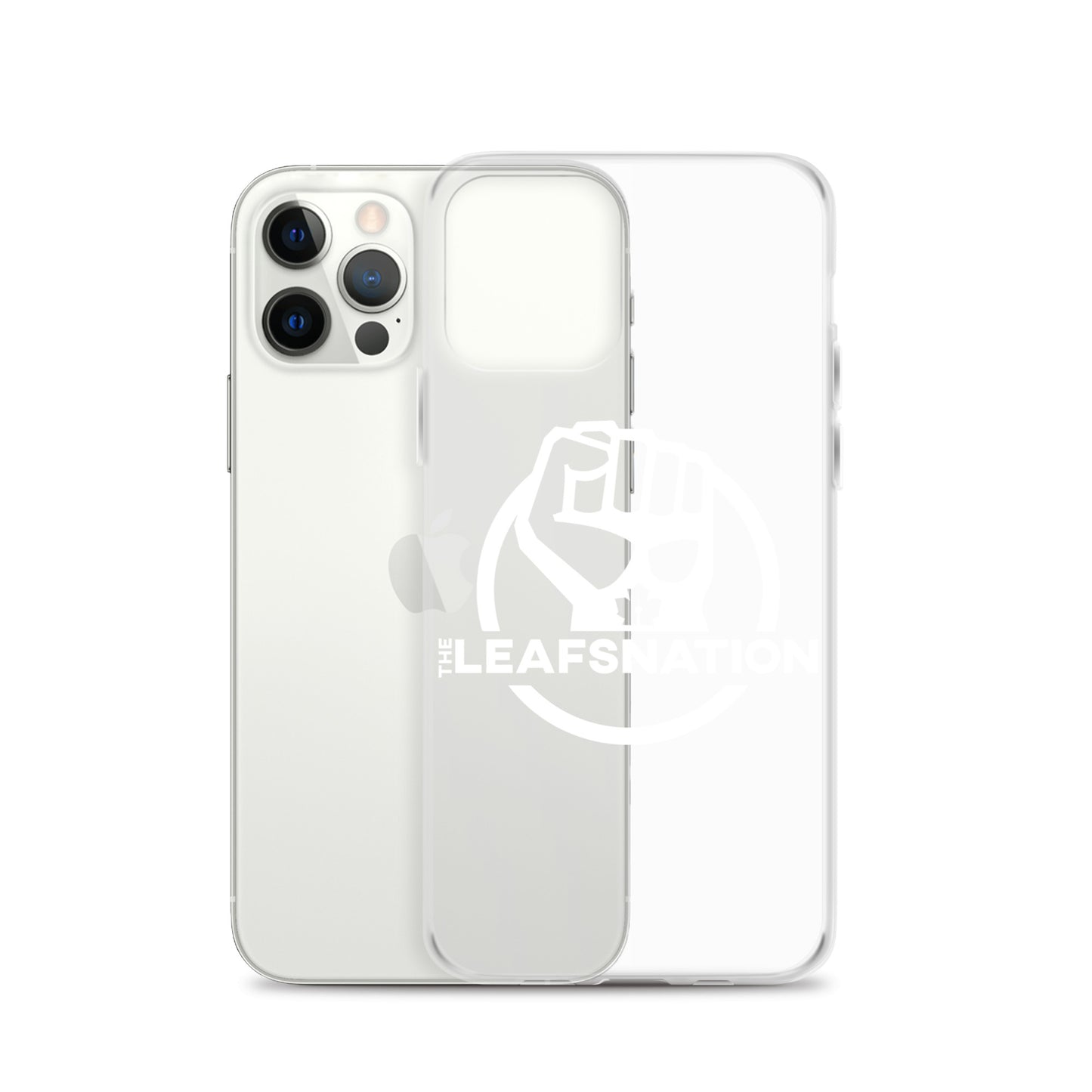 Leafsnation - Clear Case for iPhone® White Logo