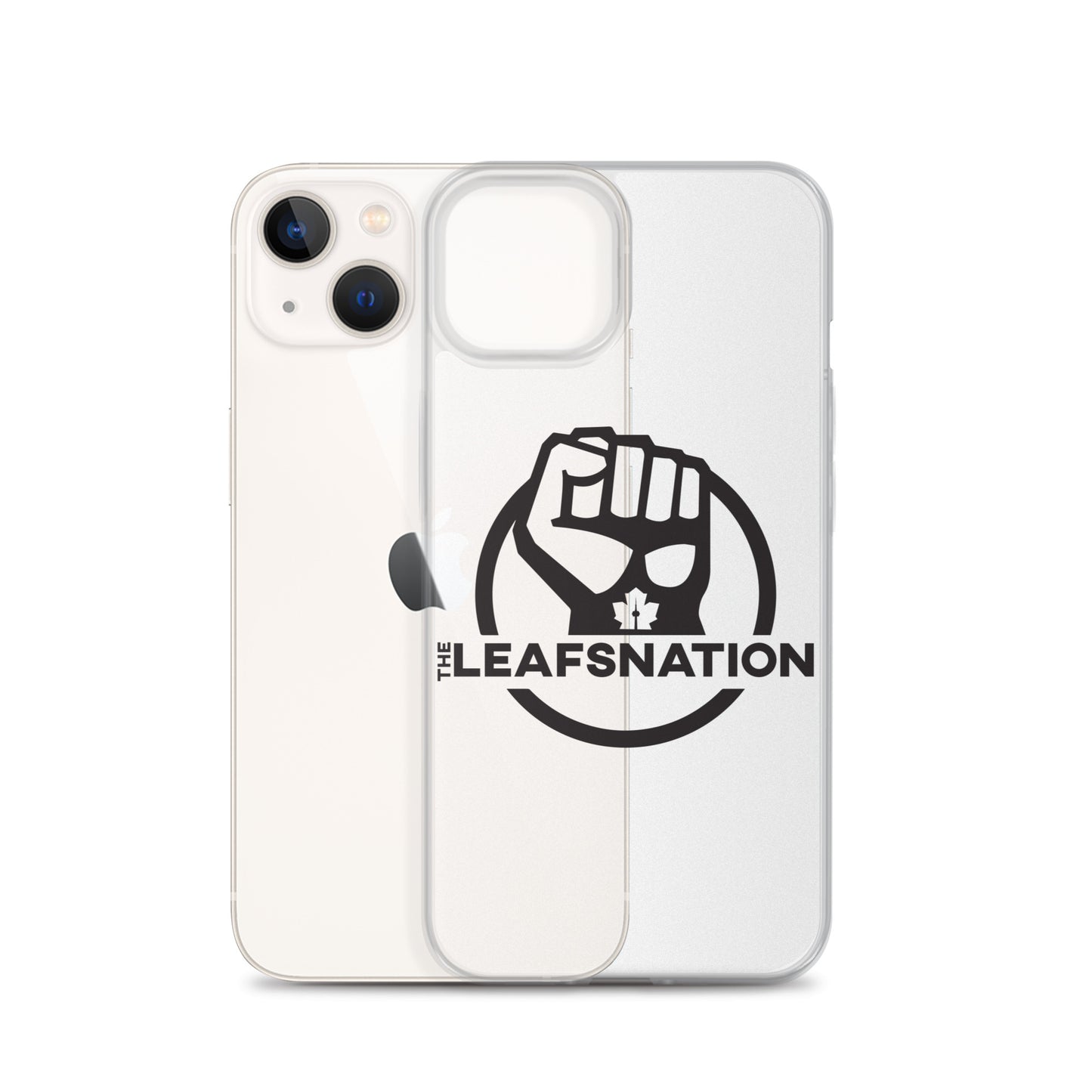 Leafsnation - Clear Case for iPhone® Black Logo