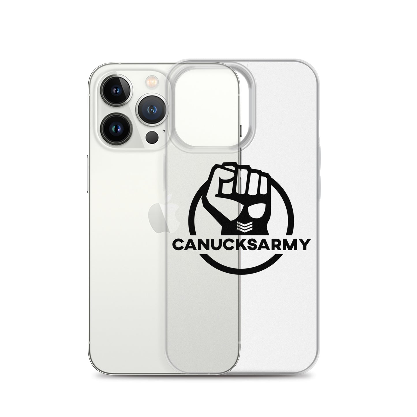 Canucksarmy - Clear Case for iPhone® Black Logo