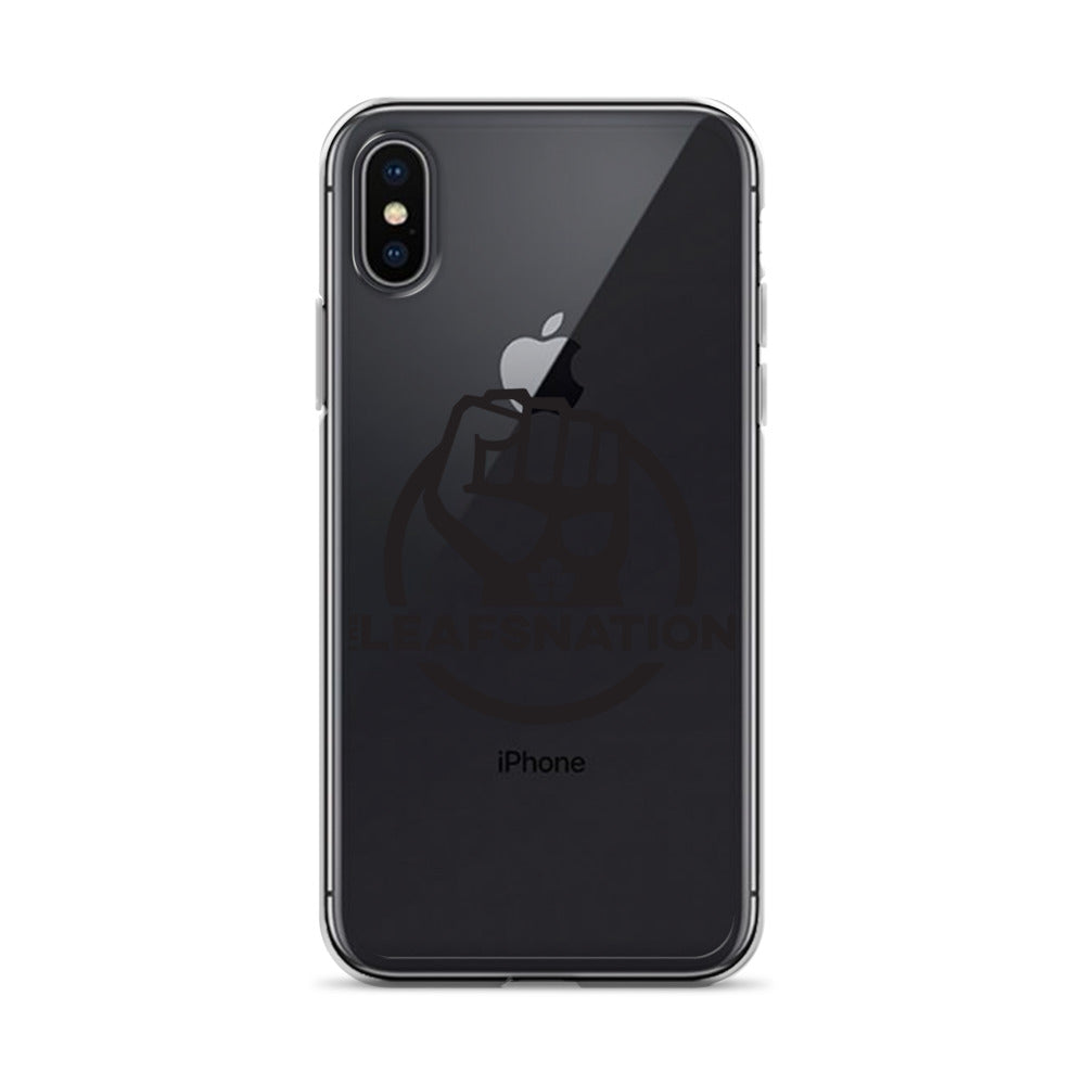 Leafsnation - Clear Case for iPhone® Black Logo