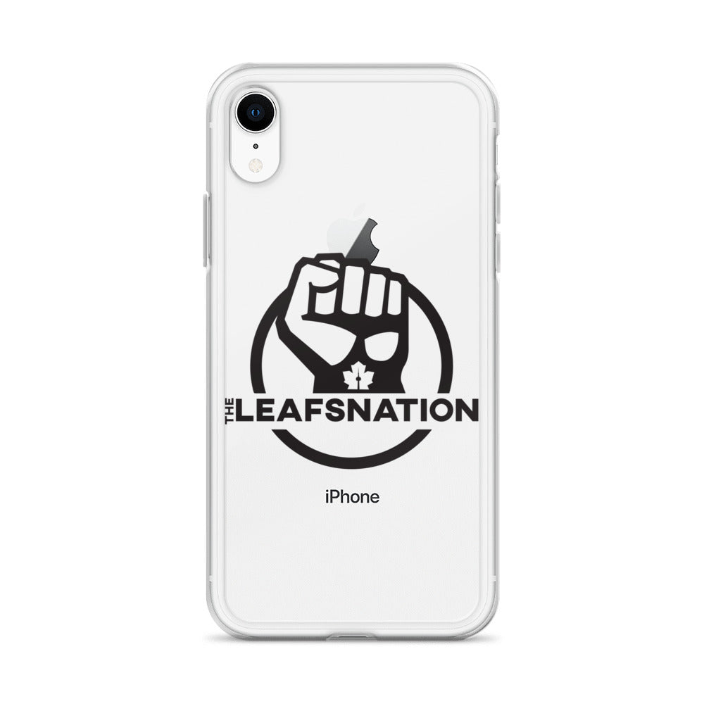 Leafsnation - Clear Case for iPhone® Black Logo