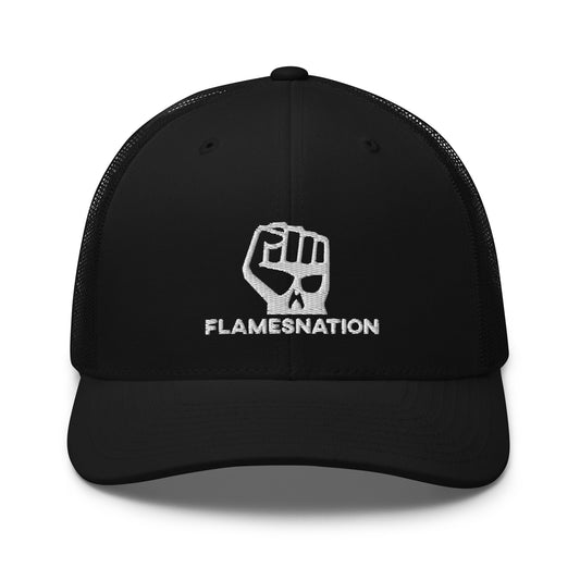 THE CLASSICS - Flamesnation Black Trucker Hat